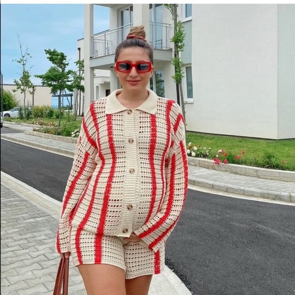 NWT Zara Openwork Knit Shorts - Picture 9 of 10